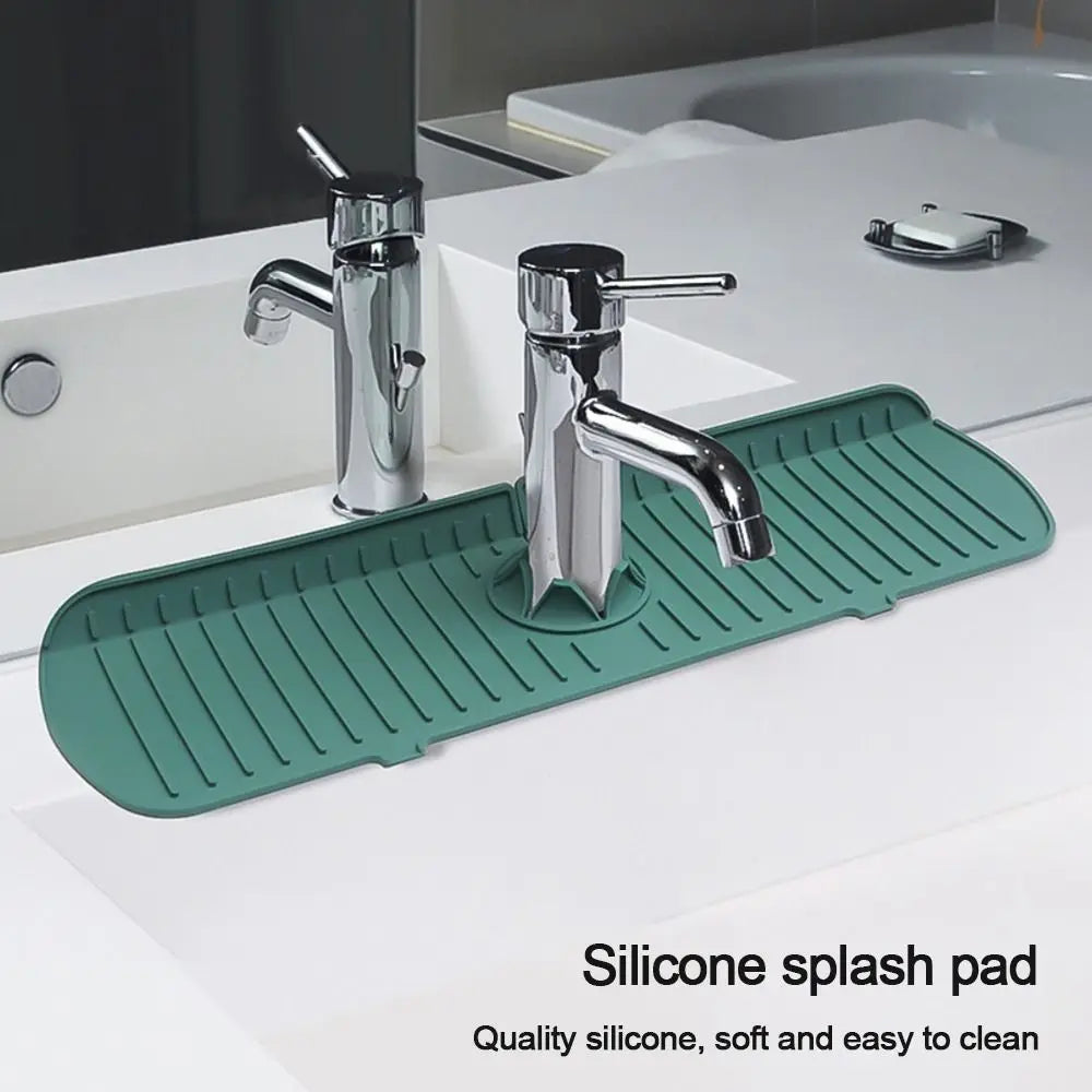 The Jixvi™ Sink Splash Guard (Self-Draining Mat)