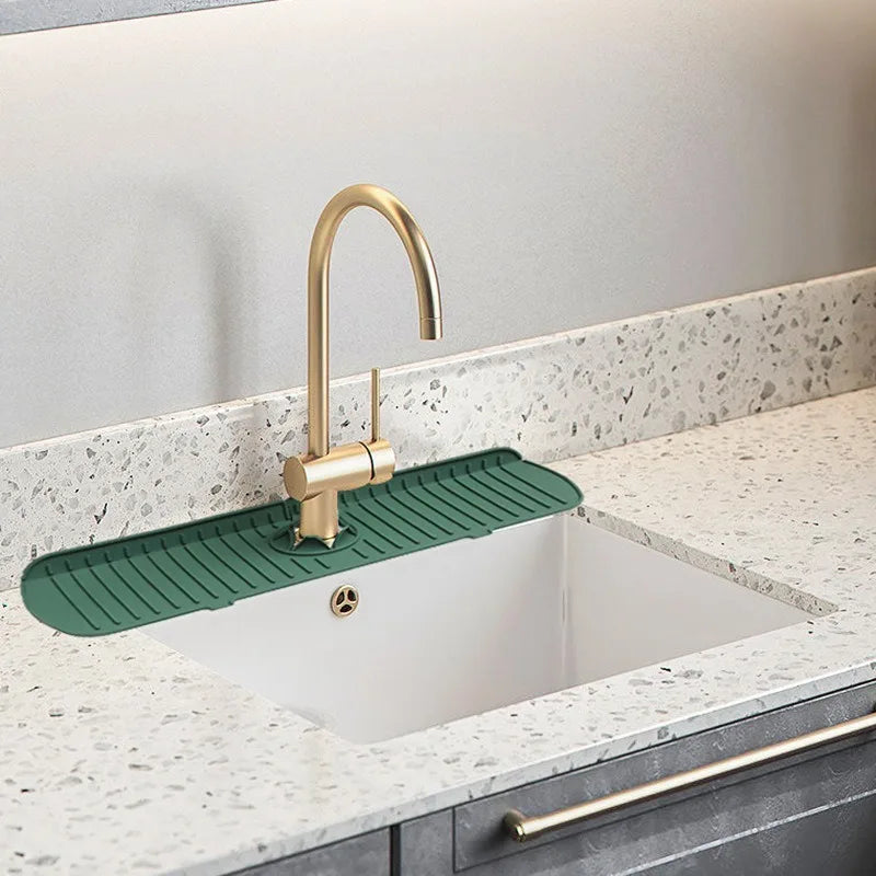The Jixvi™ Sink Splash Guard (Self-Draining Mat)