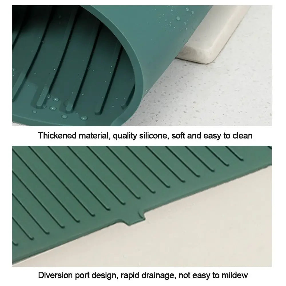 The Jixvi™ Sink Splash Guard (Self-Draining Mat)