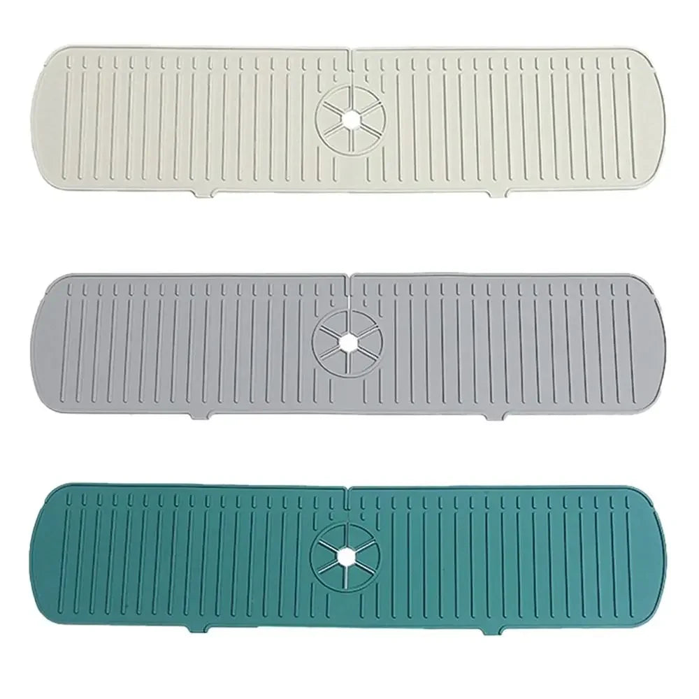 The Jixvi™ Sink Splash Guard (Self-Draining Mat)